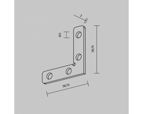 Крепление для трека Maytoni Accessories for tracks Exility TRA034D-CL-42S