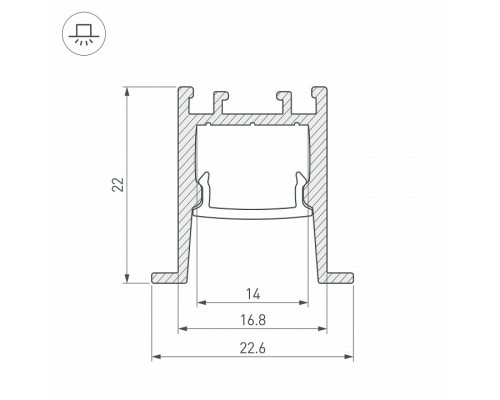 Профиль встраиваемый Arlight SL-COMFORT 031770