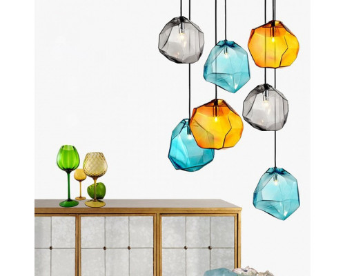 Подвесной светильник Imperiumloft Color Ice Cube Pendant Jevio Янтарный JEVIO01