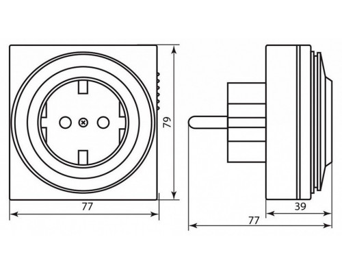 Розетка с таймером Feron TM32 23203