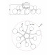 Потолочная люстра Freya Bethany FR5116CL-11BS
