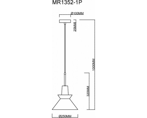 Подвесной светильник MyFar Kristina MR1352-1P