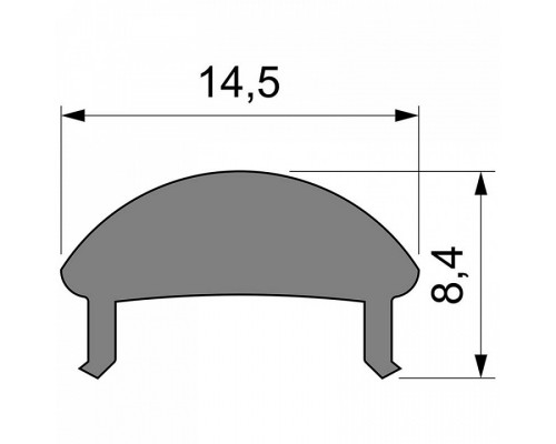 Профиль накладной Deko-Light L-01-10 985010