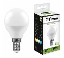 Лампа светодиодная Feron LB-550 E14 9Вт 4000K 25802