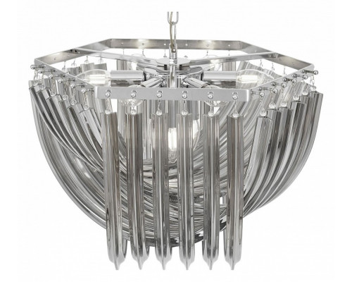 Подвесная люстра LUMINA DECO Boscone LDP 7044-550 CHR+GY