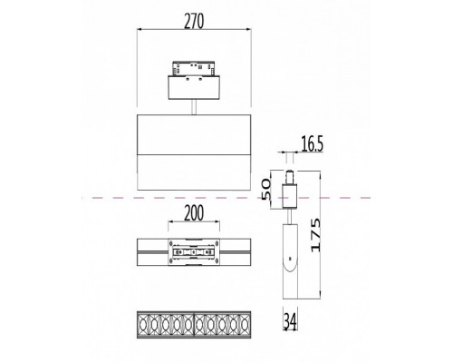 Светильник на штанге Maytoni Points TR015-2-20W3K-B