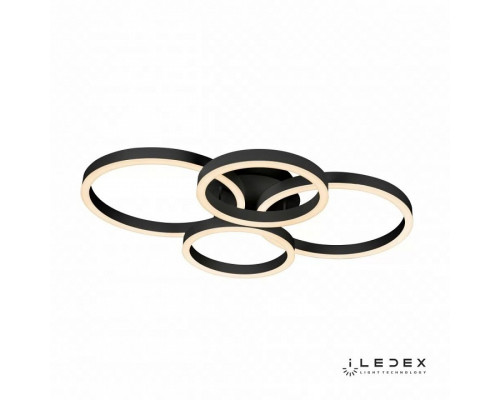 Потолочная люстра iLedex Ring New 6815-300/400-X-T BK