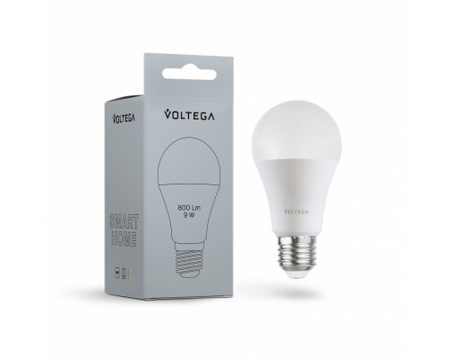 Лампа светодиодная с управлением через Wi-Fi Voltega Wi-Fi bulbs E27 9Вт 2700-6500K 2429