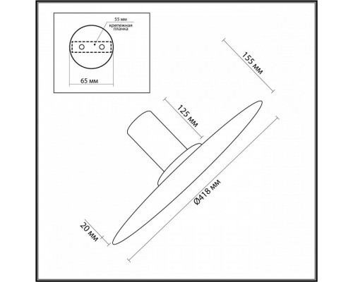 Накладной светильник Odeon Light Stoflake 5078/35L