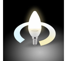 Лампа светодиодная с управлением через Wi-Fi Elektrostandard Умная лампа Свеча E14 5Вт 3300, 4200, 6500K a055924