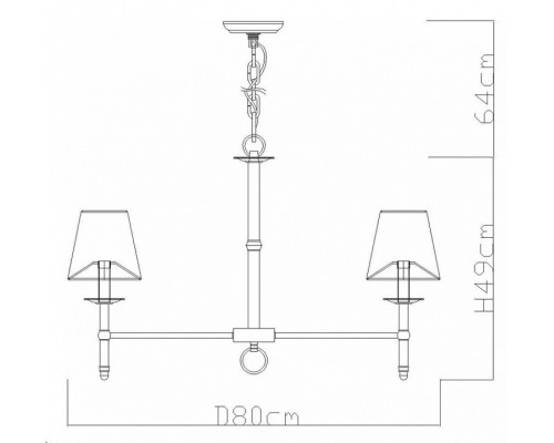 Подвесная люстра Divinare Candela 1162/01 LM-8