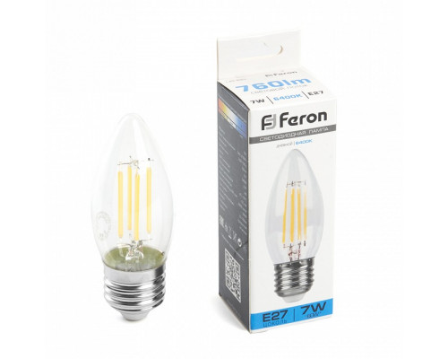 Лампа светодиодная Feron LB-66 E27 7Вт 6400K 38272