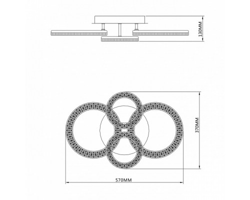 Потолочная люстра Escada Alunit 10281/4LED