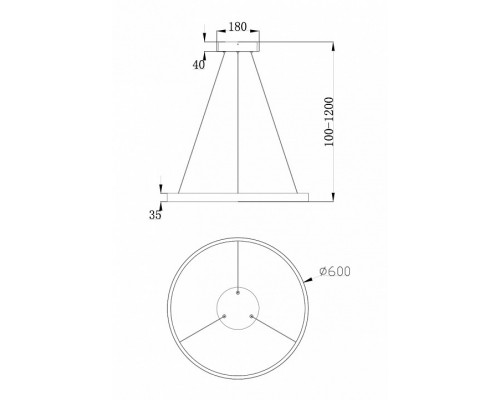 Подвесной светильник Maytoni Rim MOD058PL-L32W4K