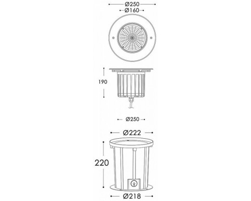 Встраиваемый в дорогу светильник Deko-Light COB 25 Soft WW 730421