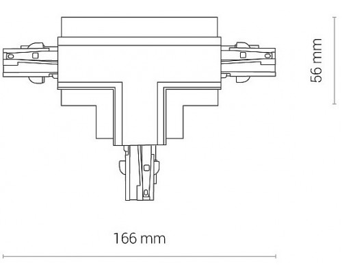 Соединитель T-образный для треков Nowodvorski Ctls Power 8246