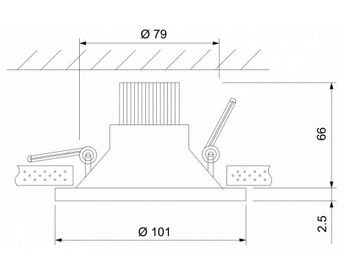 Встраиваемый светильник Elektrostandard 15267/LED a055721