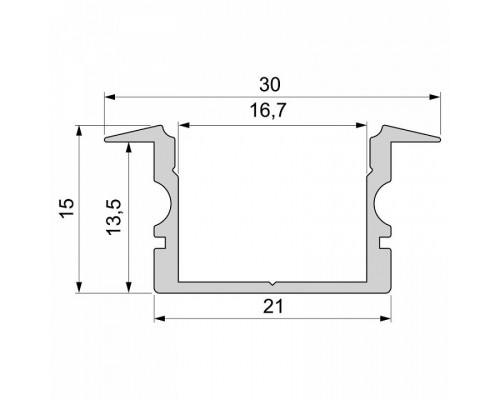 Профиль встраиваемый Deko-Light ET-02-15 975165