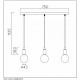 Подвесной светильник Lucide Fix Multiple 08408/03/30