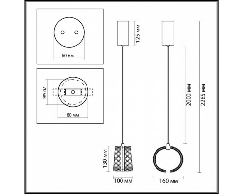 Подвесной светильник Odeon Light Mirage 5029/8L