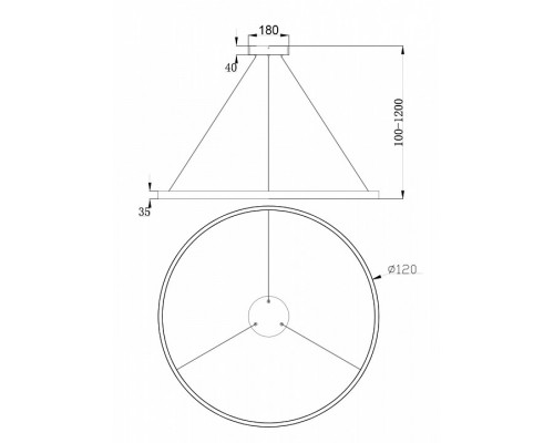 Подвесной светильник Maytoni Rim MOD058PL-L65B4K