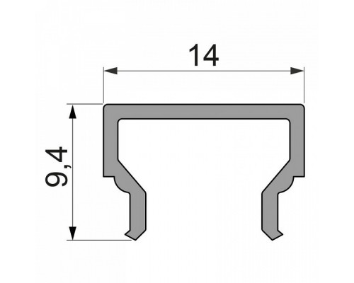 Профиль накладной Deko-Light H-01-08 984004