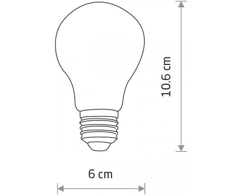 Лампа светодиодная Nowodvorski Bulb E27 10Вт 3000K 10588