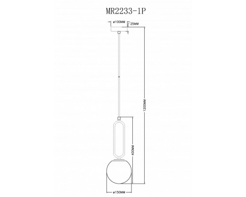 Подвесной светильник MyFar Pierre MR2233-1P