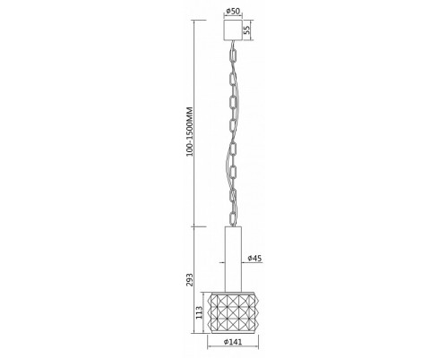 Подвесной светильник Maytoni Rock Me MOD027PL-01N