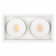 Встраиваемый светильник Arlight CL-SIMPLE-S148x80-2x9W Warm3000 (WH, 45 deg) 026876