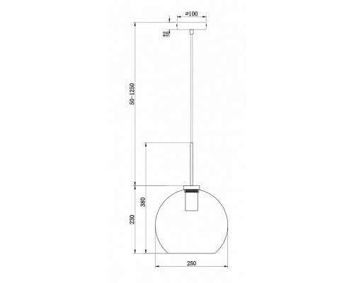 Подвесной светильник Freya Bravis FR8006PL-01BS