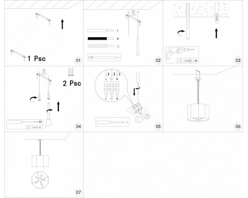 Подвесной светильник Moderli Rizar V1220-5P