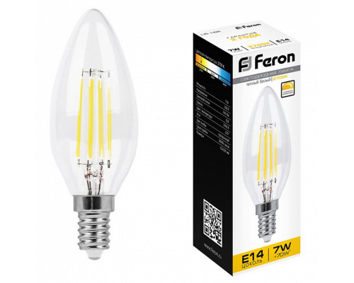 Лампа светодиодная Feron LB-166 E14 7Вт 2700K 25870