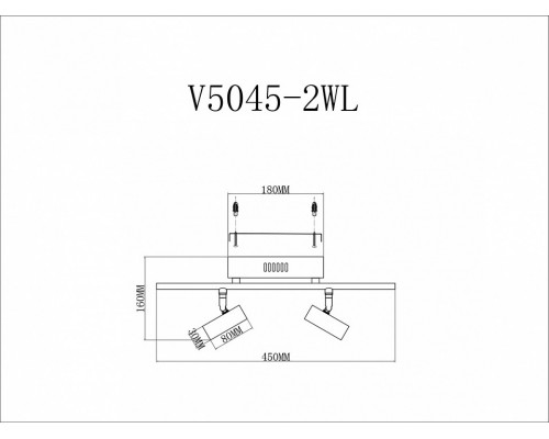 Спот Moderli Right V5045-2WL