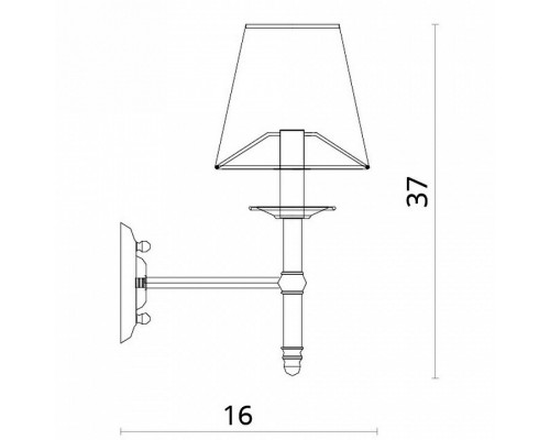 Бра Divinare Candela 1162/01 AP-1