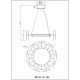 Подвесной светильник Wertmark Nicola WE159.18.303