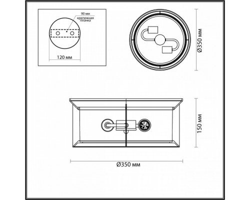 Накладной светильник Odeon Light Mavret 4961/2C