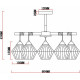 Люстра на штанге MyFar Bella MR1771-5C