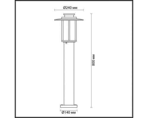 Наземный низкий светильник Odeon Light Mito 4047/1F