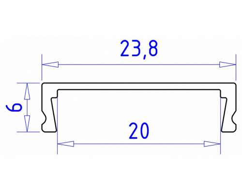 Профиль накладной Ambrella Light GP GP1800AL