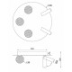 Потолочная люстра iLedex Telescope D4774-40 SGD