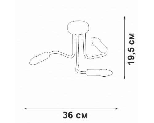 Потолочная люстра Vitaluce V3023 V3023-1/3PL