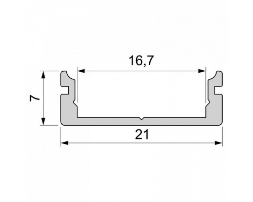 Профиль накладной Deko-Light AU-01-15 970060