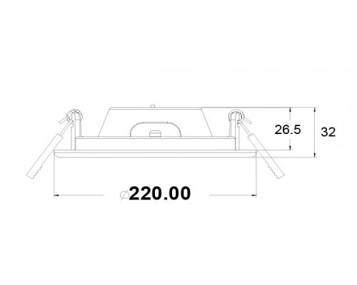 Встраиваемый светильник Maytoni Stockton DL018-6-L18W