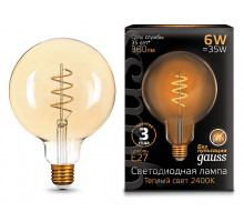 Лампа светодиодная Gauss LED Filament Flexible E27 6Вт 2400K 158802008