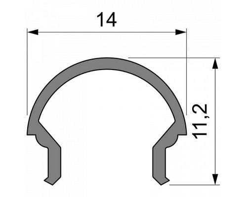 Профиль накладной Deko-Light R-01-08 984505