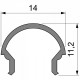 Профиль накладной Deko-Light R-01-08 984505