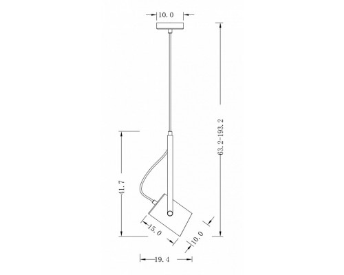 Подвесной светильник Freya Elori FR4004PL-01BBS