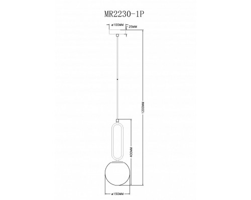 Подвесной светильник MyFar Pierre MR2230-1P