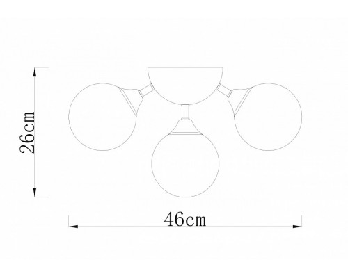 Потолочная люстра Arte Lamp Fobos A2704PL-5SG